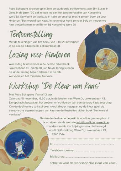 uitleg en inschrijving "een wereld van kaas"